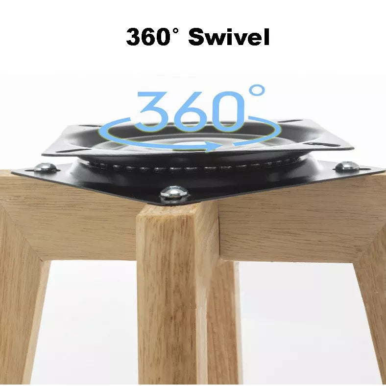 Bar Stool Modern Cafe Chair Dinning High Wooden Chair Restaurant Chairs (polyester grey)…