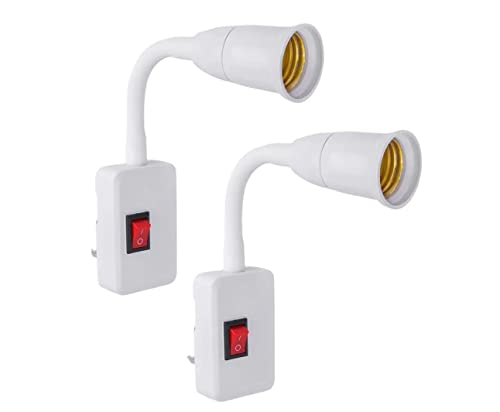 (2 Pieces) Switch Adapter Socket for Light Lamp Holder 2 pc's…