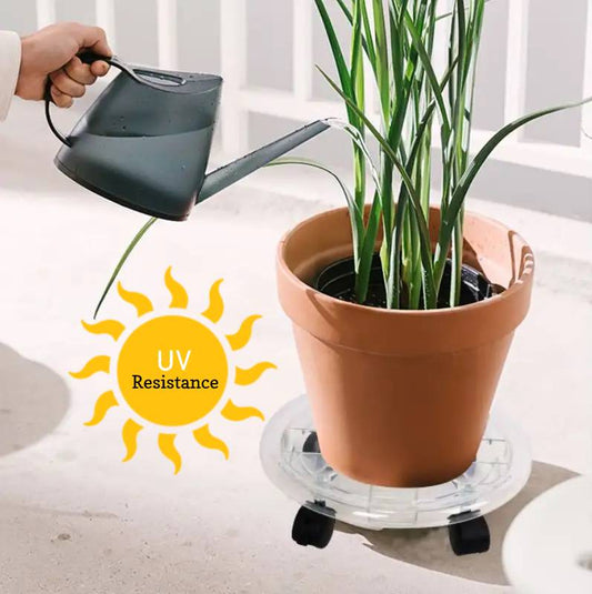 Plants Stand With Wheels Heavy Duty Transparent Colour ,PP Material non Plastic