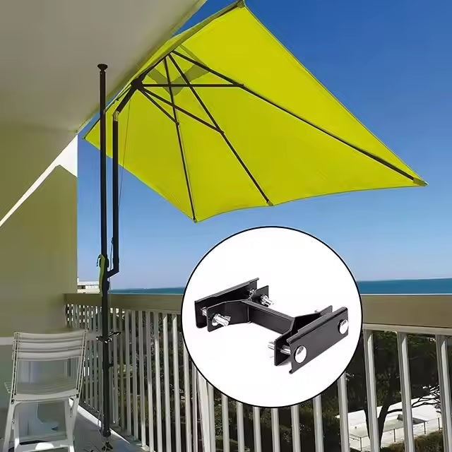 Umbrella Clamp (3 pieces) Heavy Duty Adjustable Sun Umbrella Clamp, Rails clamp Beach Fishing Umbrella Mount Chair Clamp Pole Fixed Clip Easy